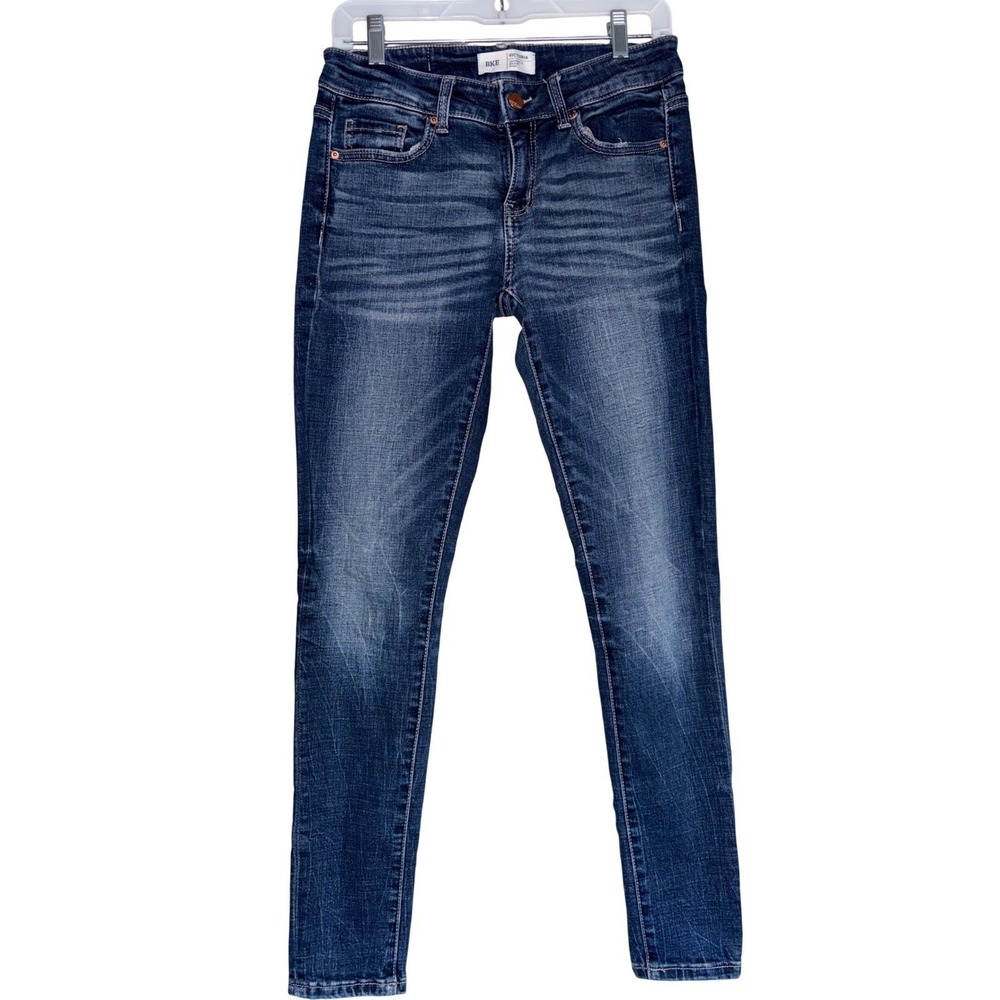 BKE Victoria Mid Rise Skinny Jeans‎ Dark Wash Universal Fit Women 2016 Casual